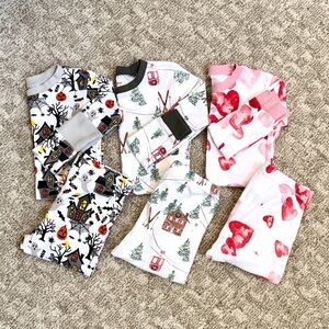 Burt’s Bees Kids’ and Honest Baby Organic Holiday Pajama Bundle—6Y